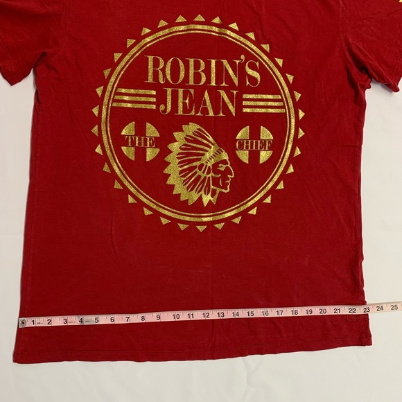 Robin’s Jeans Red and Gold short sleeve mens size XXL TEE - Picture 7 of 8